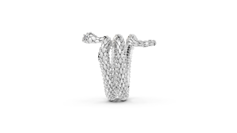 Coiled Snake - Sterling - Pocket Rock Jewelry