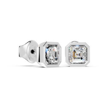 cushion bezel studs side white side