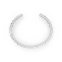 Silver necklace on a white background