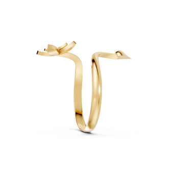 Flowers and Arrows - 10K Yellow Gold - Pocket Rock Jewelry