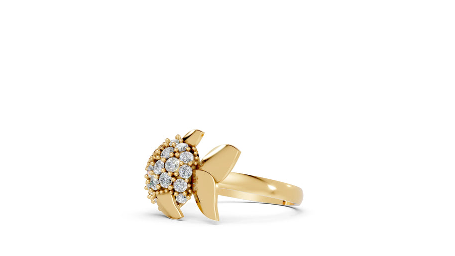 Goldie - 10K Yellow Gold - Pocket Rock Jewelry