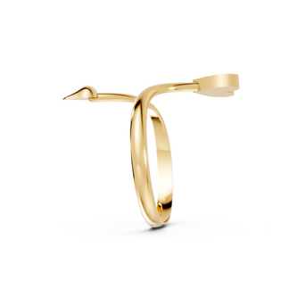 Hearts and Arrows - 10K Yellow Gold - Pocket Rock Jewelry