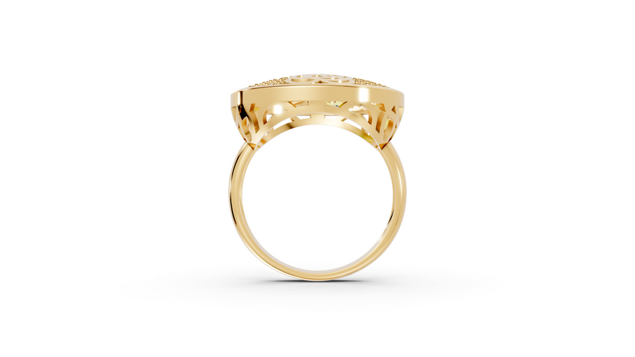 Lucky Coin - 10K Yellow Gold - Pocket Rock Jewelry