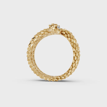 coiled ring in gold turntable video