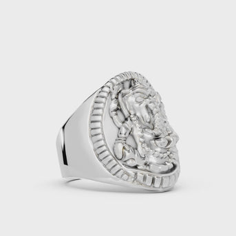 ganesha ring in silver turntable video