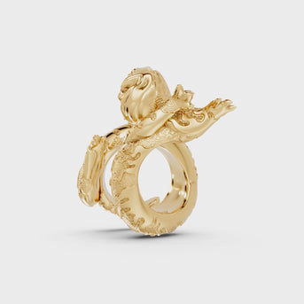 Yokai Gold ring turntable video gold