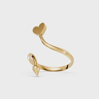 hearts and arrows in gold turntable video
