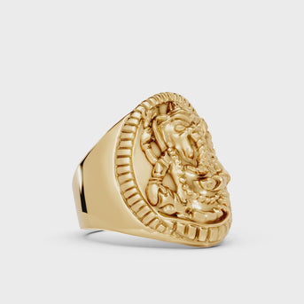 ganesha ring in gold turntable video