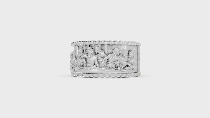 "The Last Supper" Band - 10K Gold or 925 Sterling