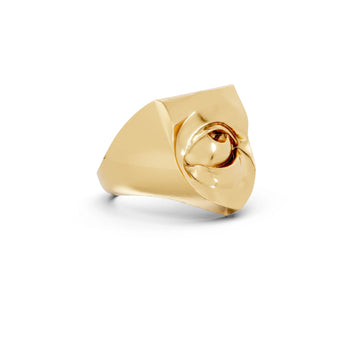Rolling Eyes - 10K Yellow Gold - Pocket Rock Jewelry