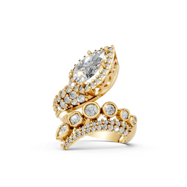 Superfluous - 10K Yellow/White Gold - Pocket Rock Jewelry