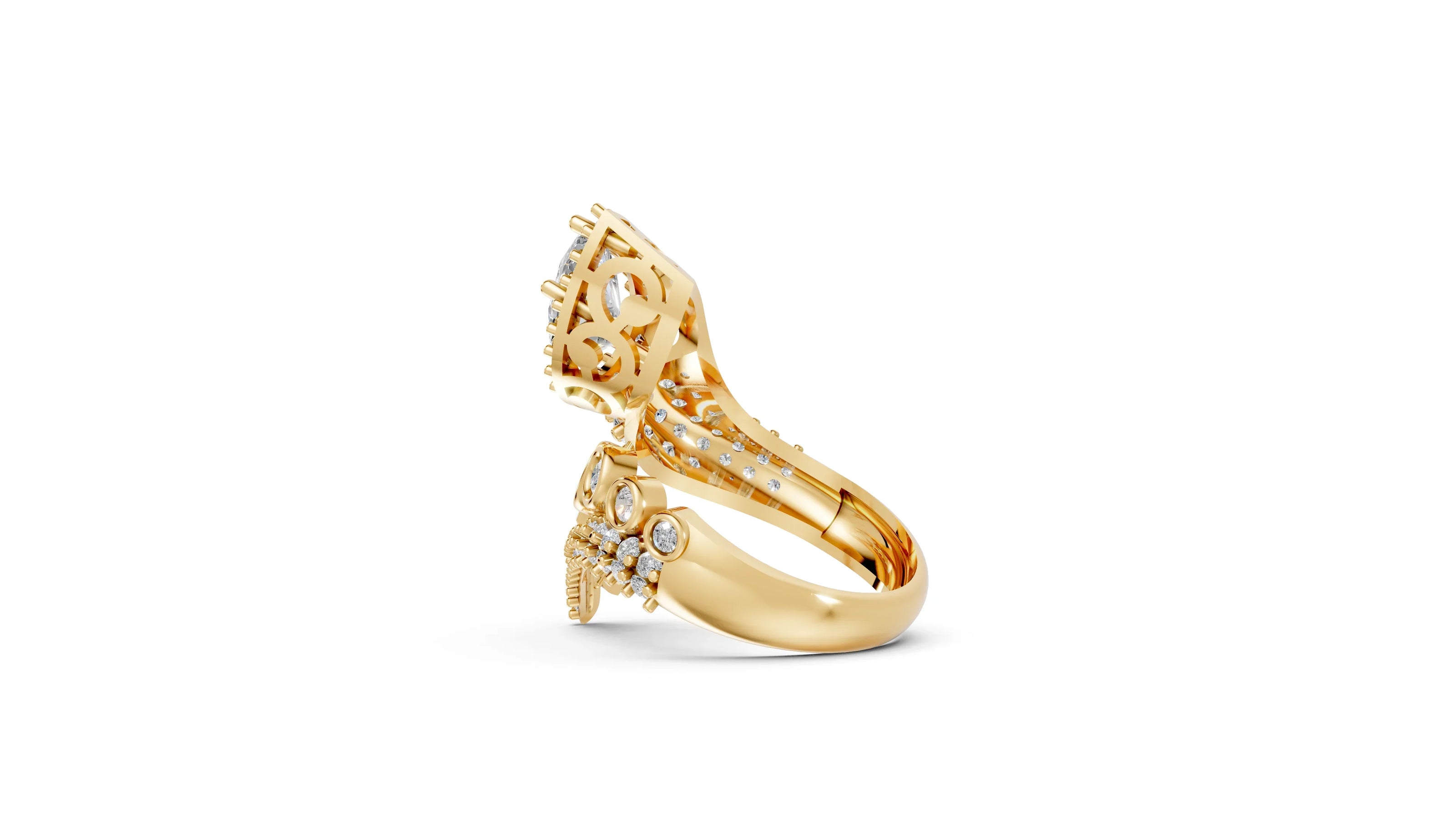 Superfluous - 10K Yellow/White Gold - Pocket Rock Jewelry