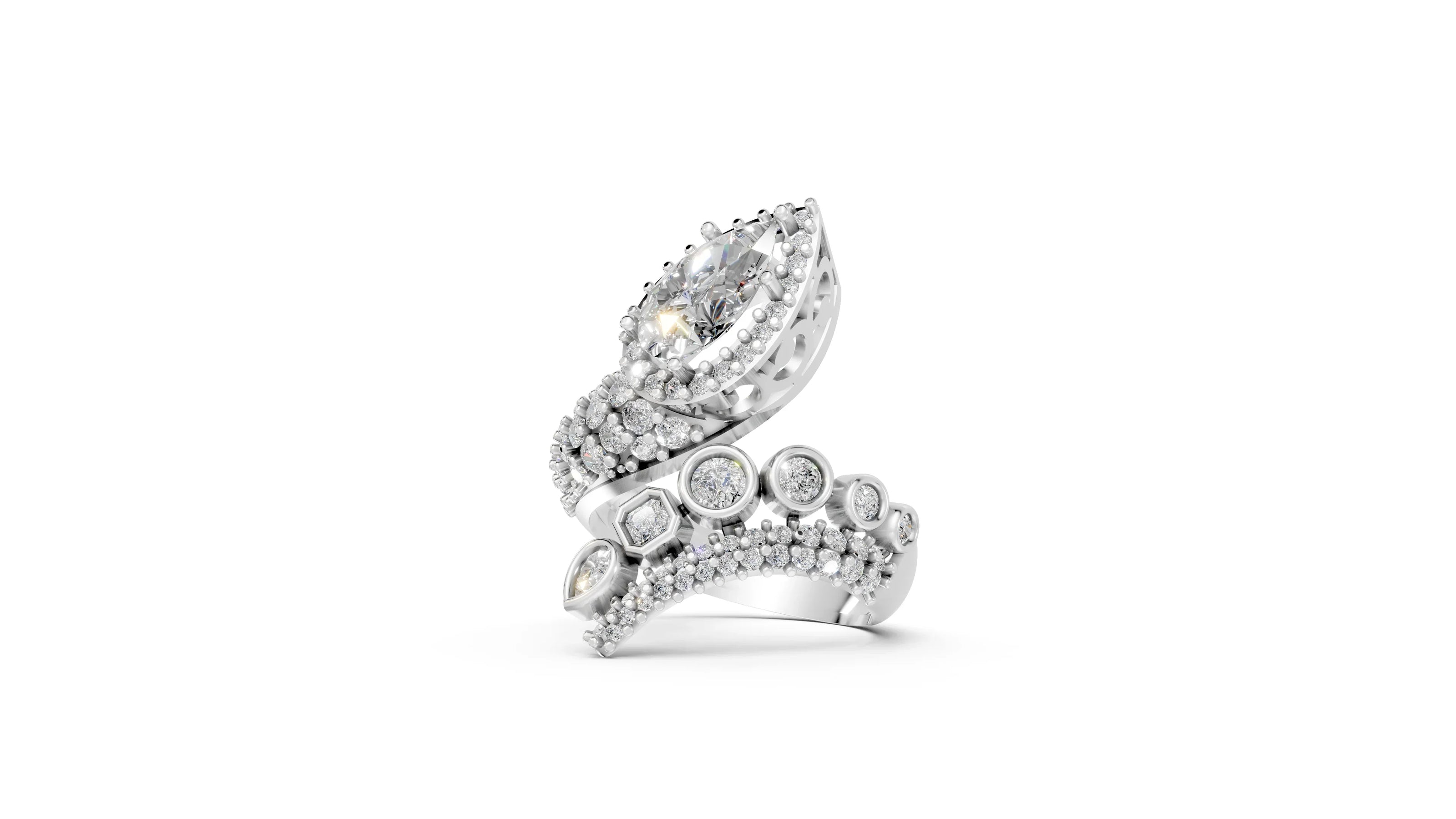 Superfluous - 10K Yellow/White Gold - Pocket Rock Jewelry