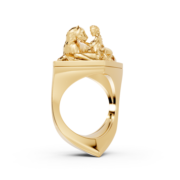 Tamed - 10K Yellow Gold - Pocket Rock Jewelry