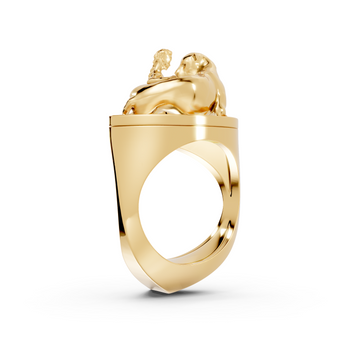 Tamed - 10K Yellow Gold - Pocket Rock Jewelry