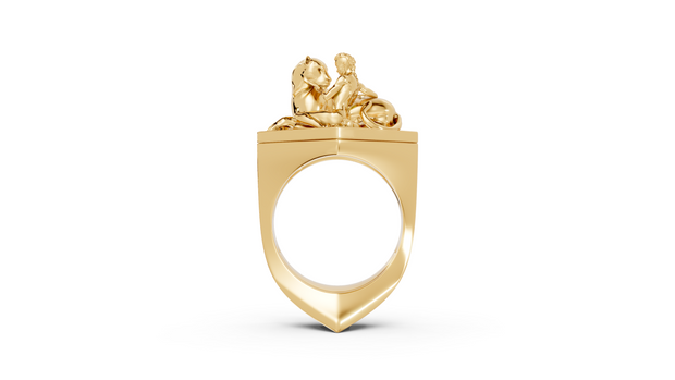 Tamed - 10K Yellow Gold - Pocket Rock Jewelry