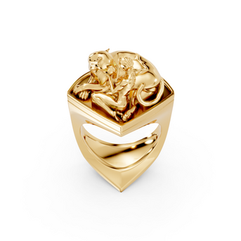 Tamed - 10K Yellow Gold - Pocket Rock Jewelry