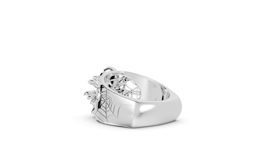 Tarantula in Black - Sterling - Pocket Rock Jewelry