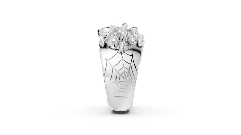 Tarantula in Black - Sterling - Pocket Rock Jewelry