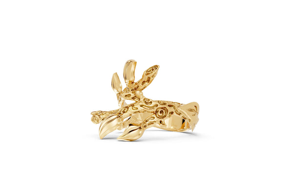 Twigs - 10K Yellow Gold - Pocket Rock Jewelry