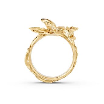 Twigs - 10K Yellow Gold - Pocket Rock Jewelry