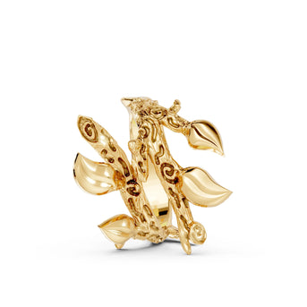 Twigs - 10K Yellow Gold - Pocket Rock Jewelry
