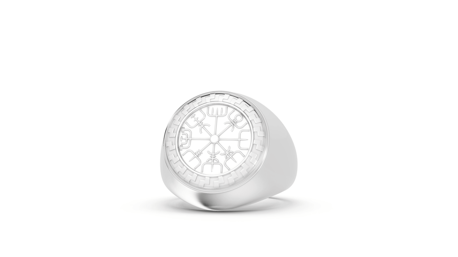 Vegvísir - Sterling - Pocket Rock Jewelry