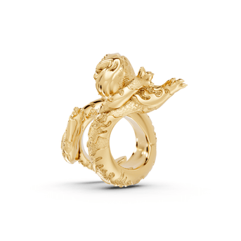 Yokai - 10K Yellow Gold - Pocket Rock Jewelry