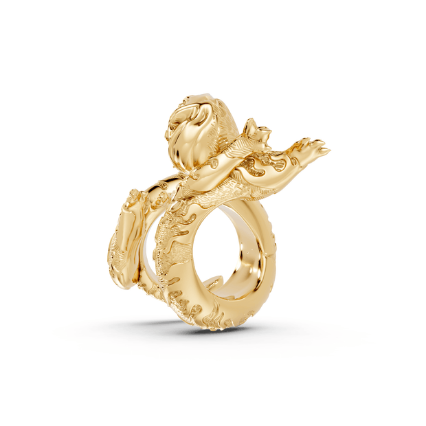 Yokai - 10K Yellow Gold - Pocket Rock Jewelry